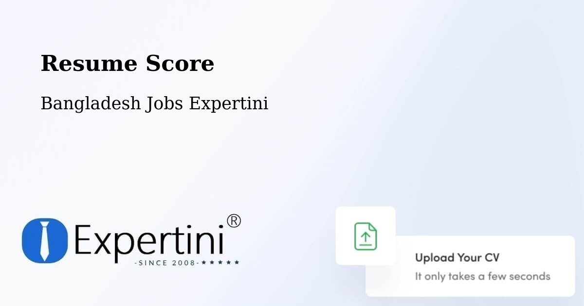 Resume Score & Job Description Match Tool – Bājitpur - Bangladesh Jobs Expertini
